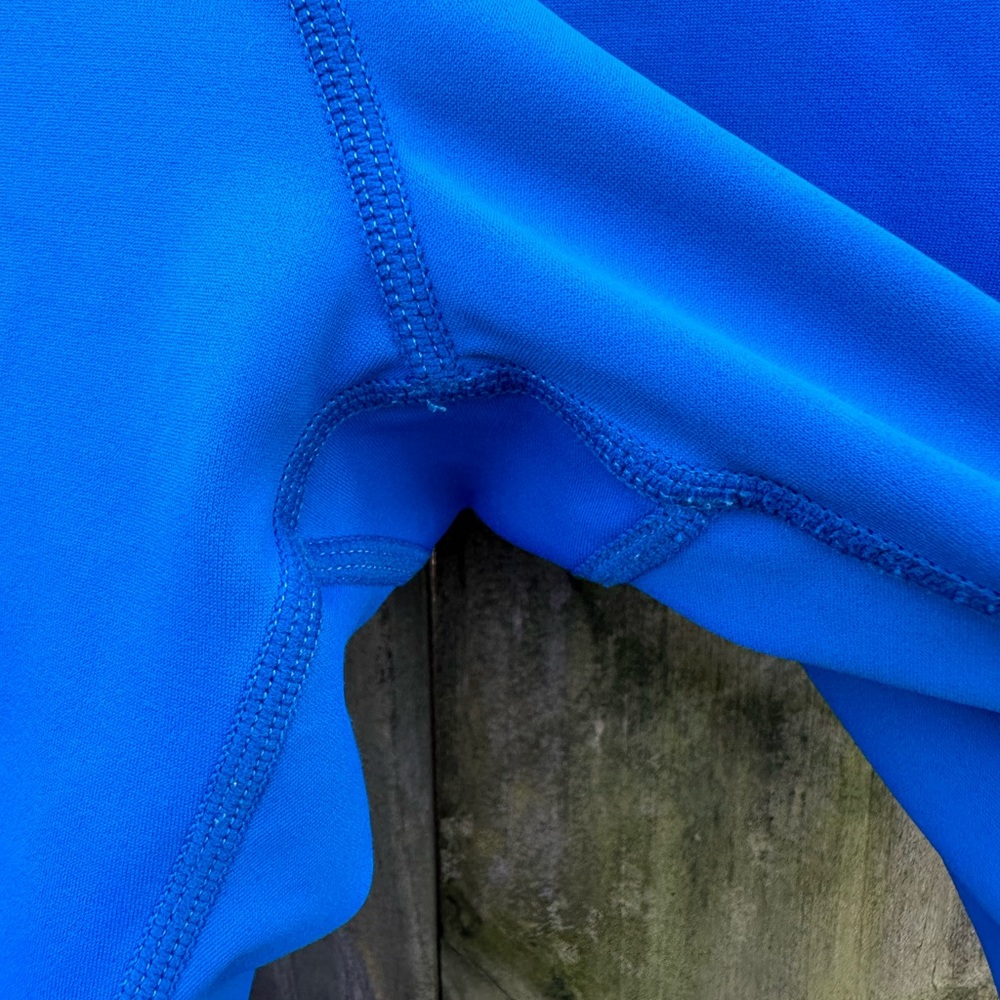 Zyia Light N Tight 7/8 Legging Bright Blue Pockets Size 4 - Picture 7 of 11